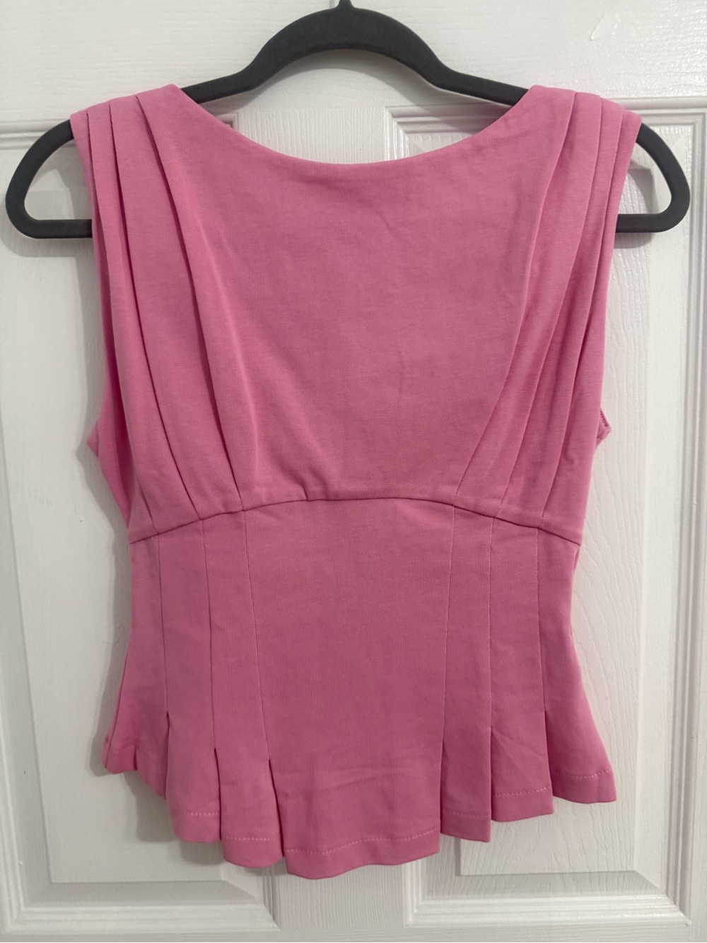 NWT- Zara pleated Sleeveless Peplum Top